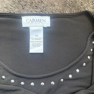 Blazer Carmen Marc Valvo Clouté - Or - Taille Large - Neuf Avec étiquettes
